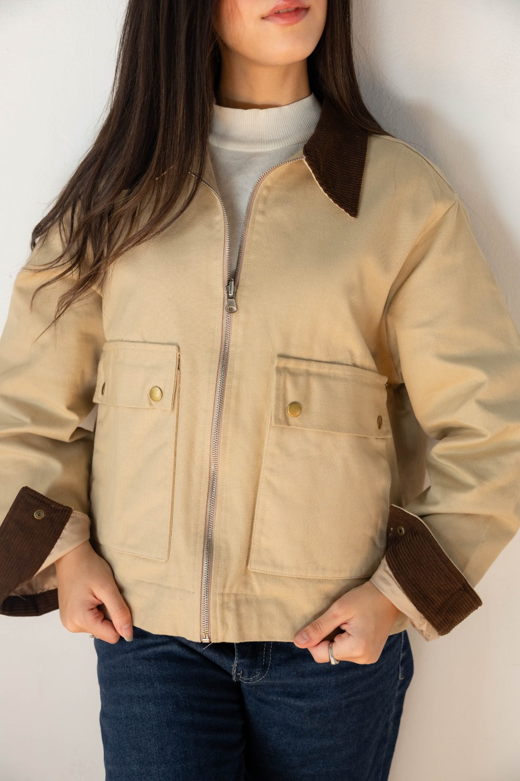 Brown collar jacket