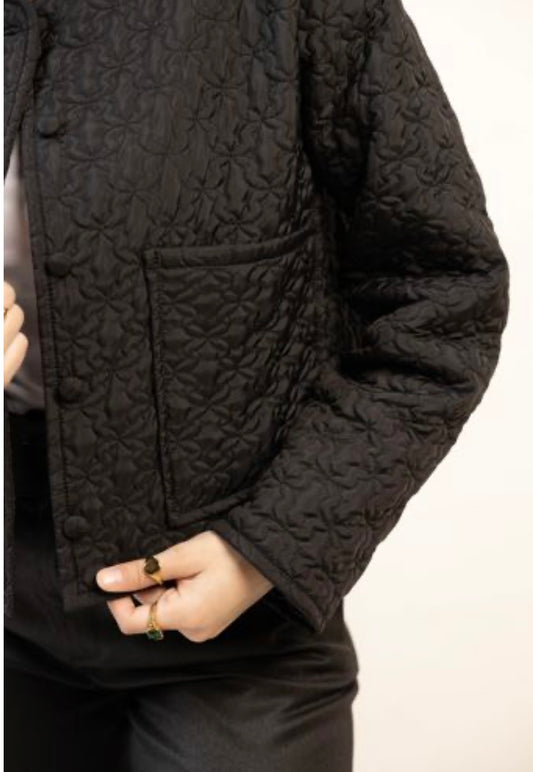 Jacket with floral embroidery