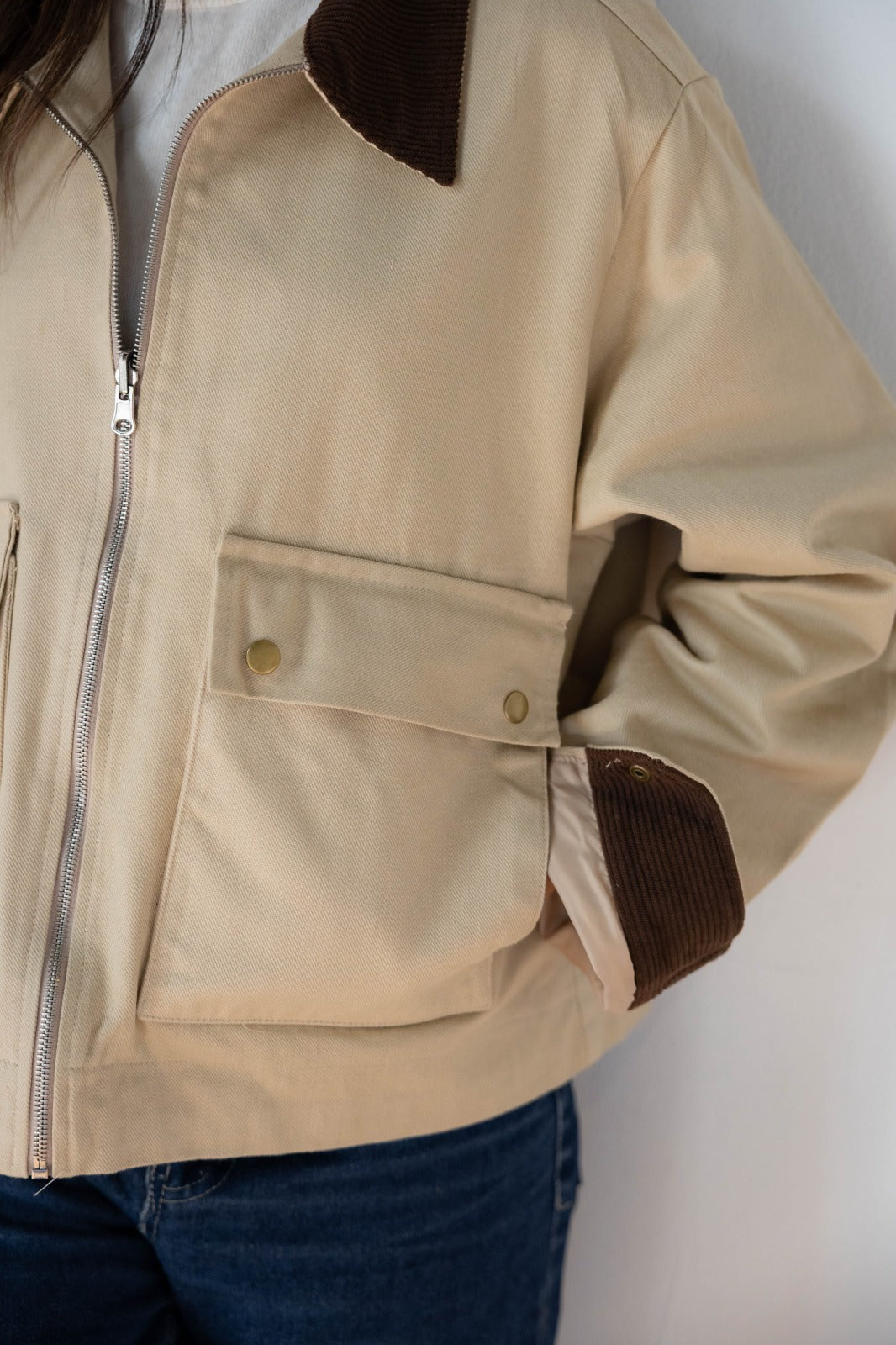Brown collar jacket